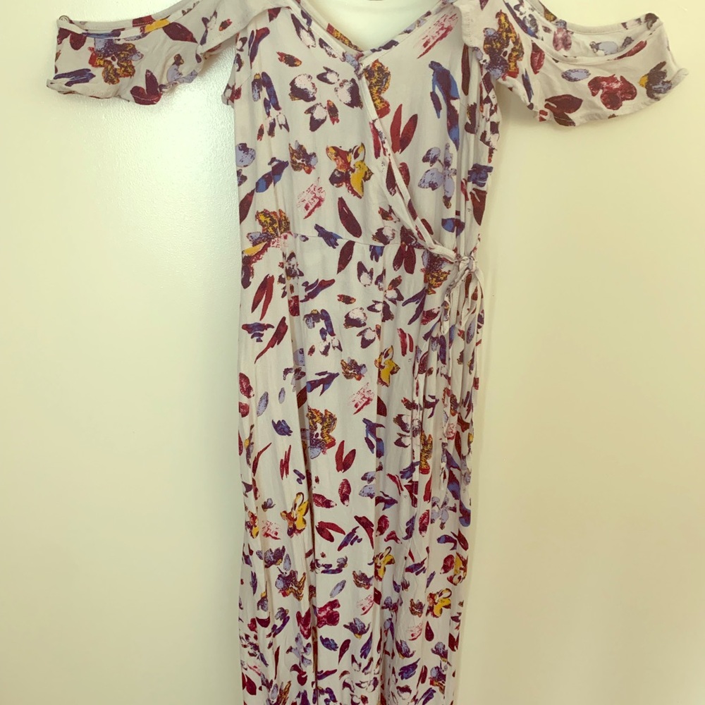 Xhiliration Midi Off Shoulder Dress